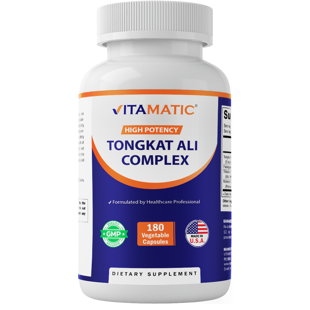 Tongkat Ali Extract 200 :1 Extract for Men (Longjack) Eurycoma Longifolia  1800 mg - 180 Capsules