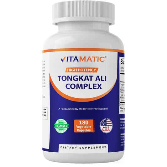 Tongkat Ali Extract 200 :1 Extract for Men (Longjack) Eurycoma Longifolia  1800 mg - 180 Capsules