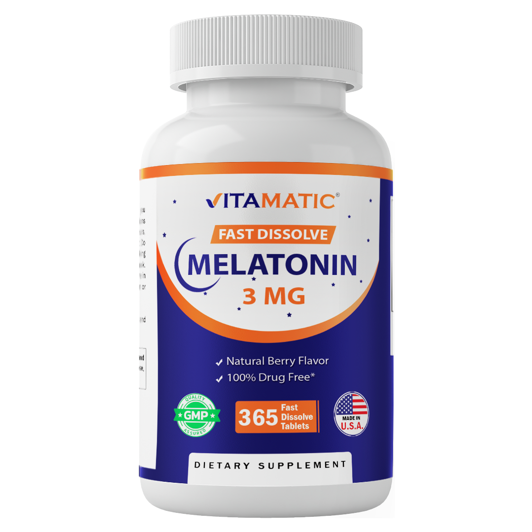 Melatonin 3mg - 365 Fast Dissolve Tablets