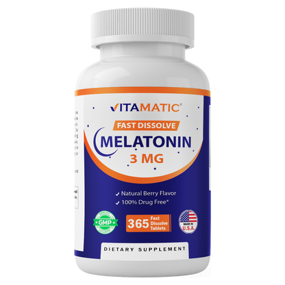 Melatonin 3mg - 365 Fast Dissolve Tablets
