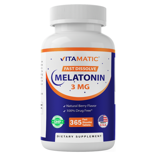 Melatonin 3mg - 365 Fast Dissolve Tablets