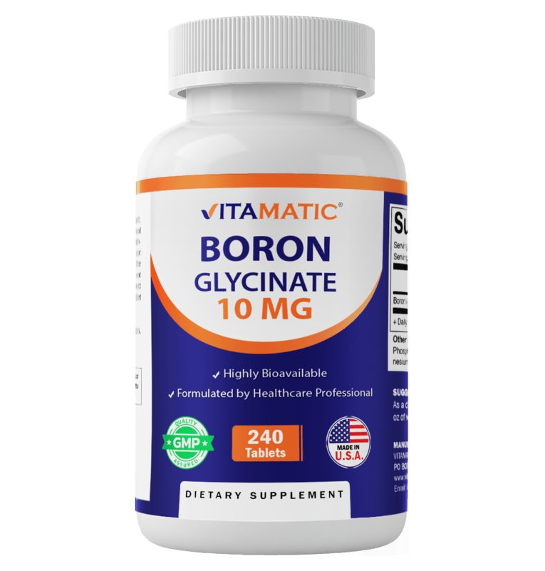 Chelated Boron Glycinate 10mg - 240 Tablets