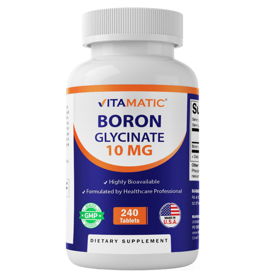 Chelated Boron Glycinate 10mg - 240 Tablets