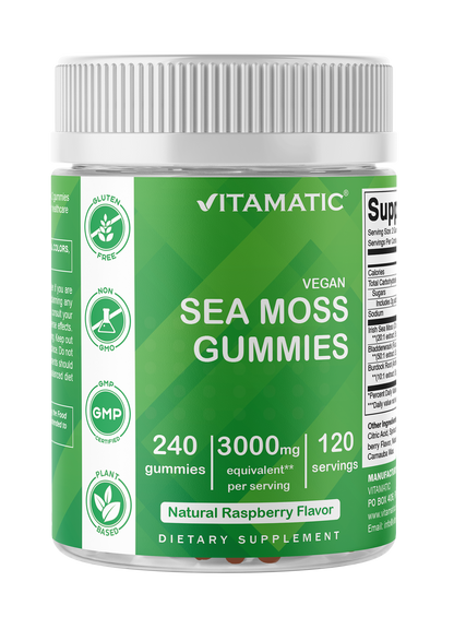 Irish Sea Moss Gummies - 3000 mg - 240 Vegan Gummies