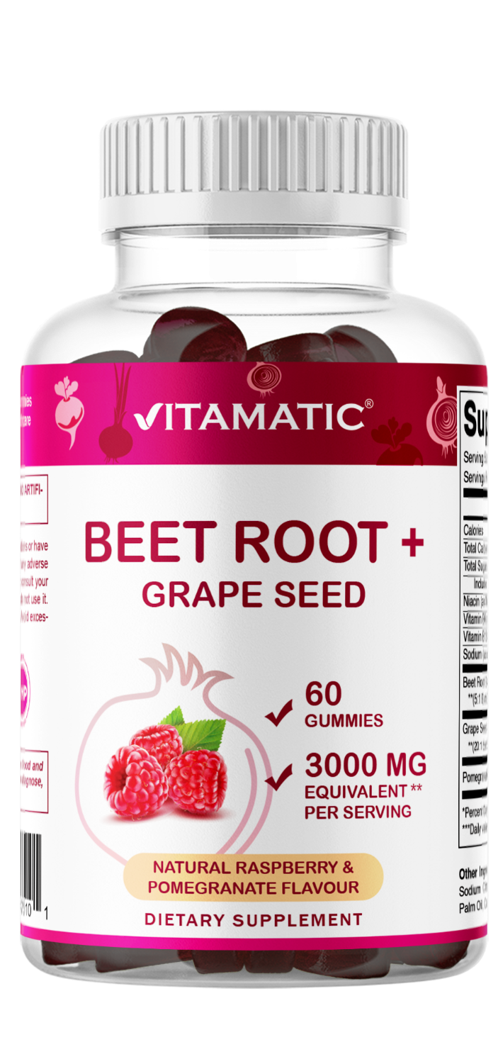 Beet Root 3000mg Equivalent Per Serving - 60 Gummies
