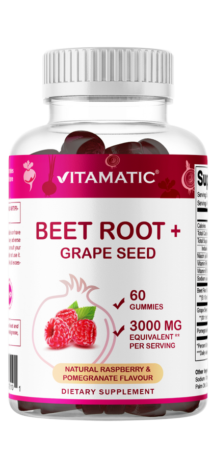 Beet Root 3000mg Equivalent Per Serving - 60 Gummies