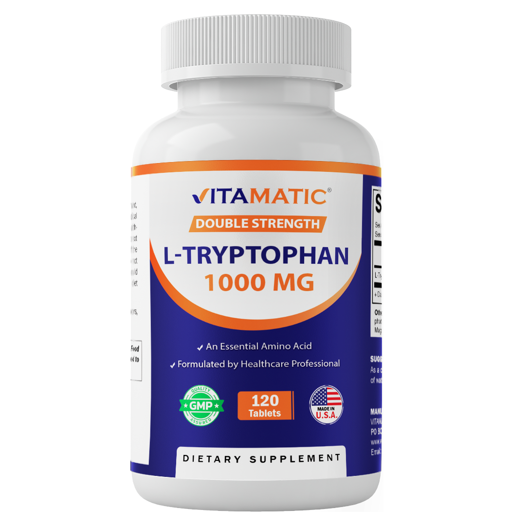 L-Tryptophan 1000mg - 120 Tablets
