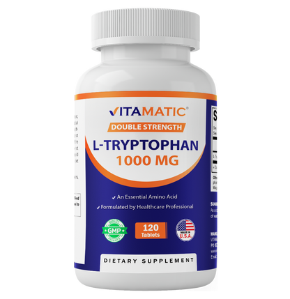 L-Tryptophan 1000mg - 120 Tablets