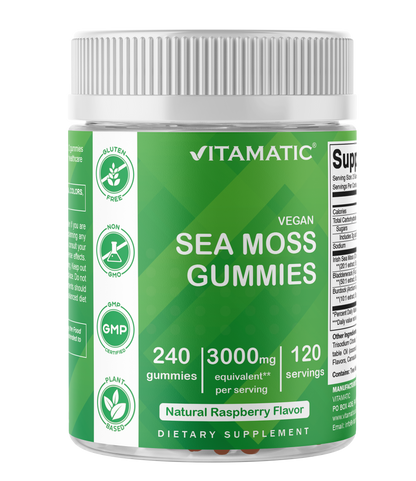 Irish Sea Moss Gummies - 3000 mg - 240 Vegan Gummies
