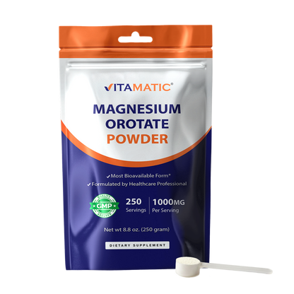 Magnesium Orotate 1000 mg per Serving 250 Grams - 250 Servings
