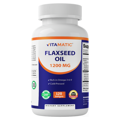 Flaxseed Oil 1200 mg 120 Softgels