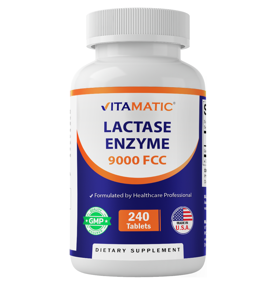 Lactase Enzyme 9000 FCC - 240 Tablets
