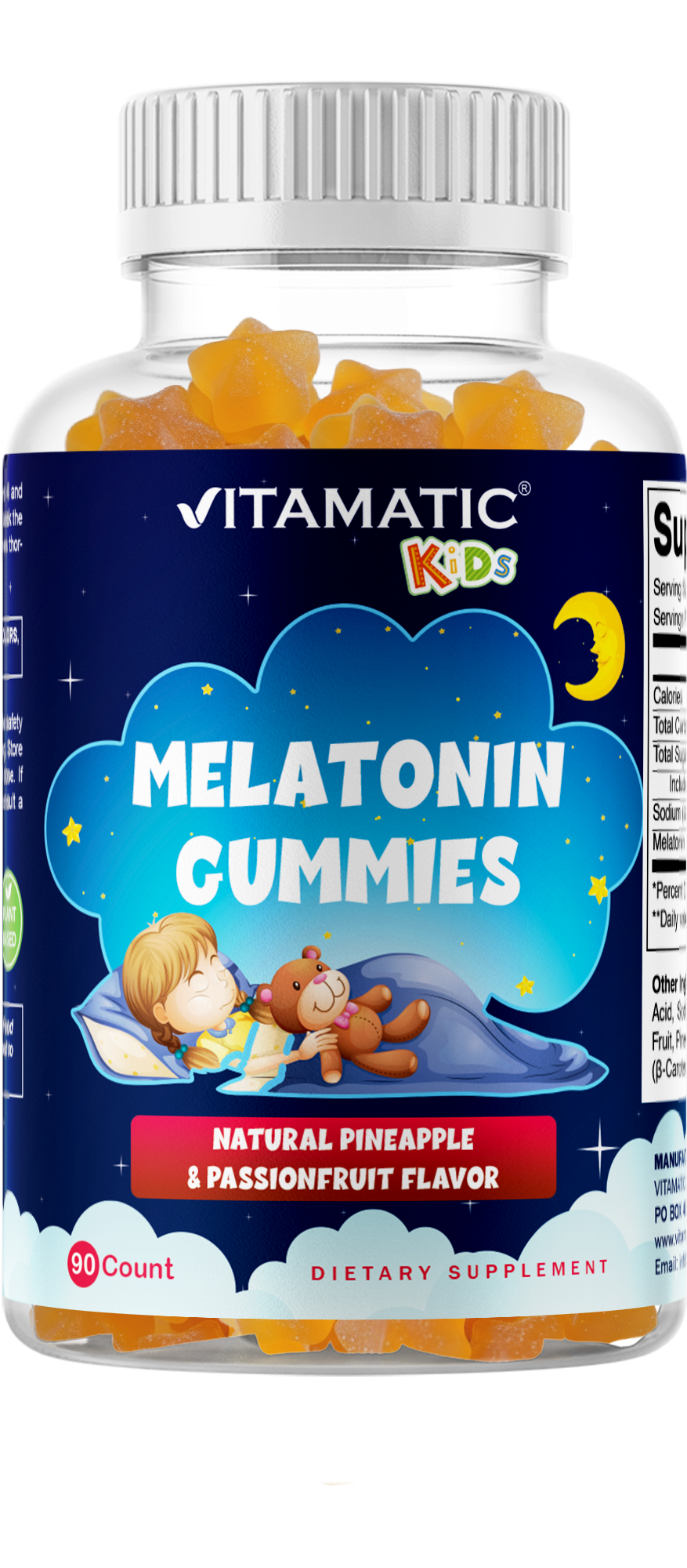 Sugar Free Kids Melatonin 1mg - 90 Gummies