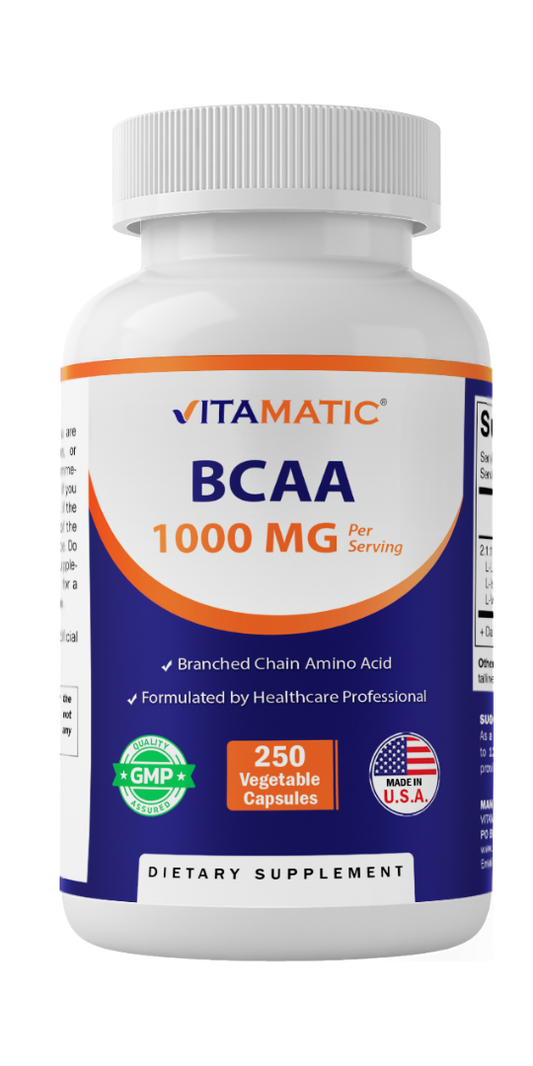 BCAA 1000 mg Per Serving (2:1:1) | 250 Veg Capsules