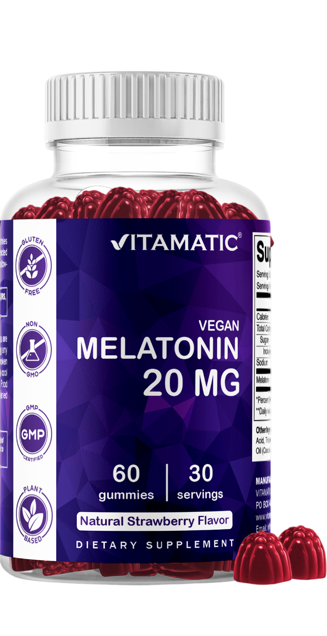 Melatonin 20mg - 60 Vegan Gummies