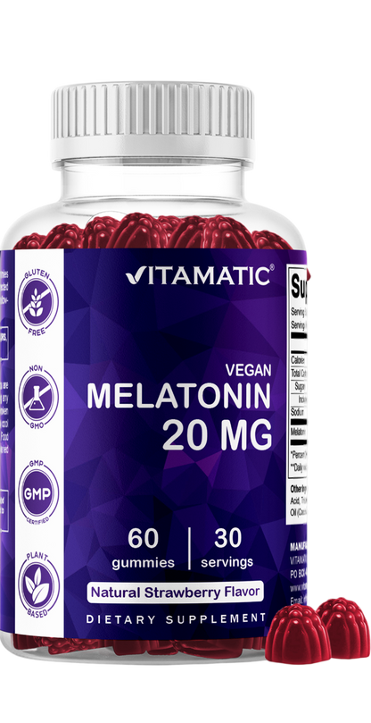 Melatonin 20mg - 60 Vegan Gummies