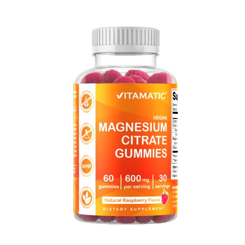 Magnesium Citrate 600mg 60 Vegan Gummies