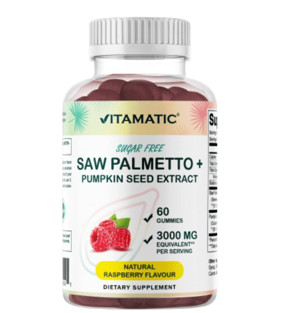 Sugar Free Saw Palmetto with Pumpkin Seed 3000 mg  - 60 Gummies