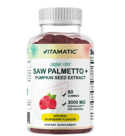 Sugar Free Saw Palmetto with Pumpkin Seed 3000 mg  - 60 Gummies