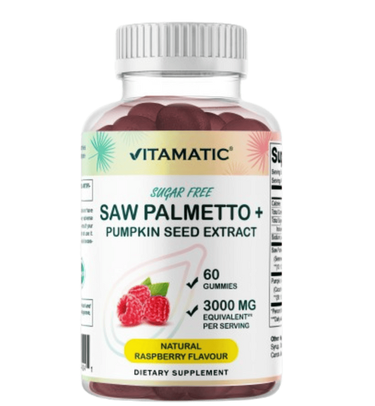 Sugar Free Saw Palmetto with Pumpkin Seed 3000 mg  - 60 Gummies