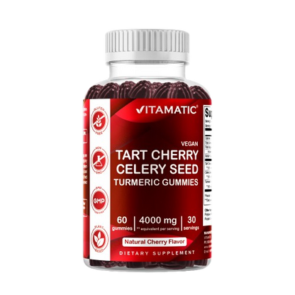 Tart Cherry with Celery Seed 4000 mg - 60 Vegan Gummies