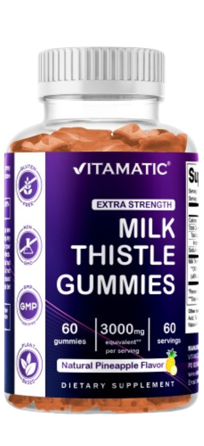 Milk Thistle Gummies 3000mg - 60 Gummies