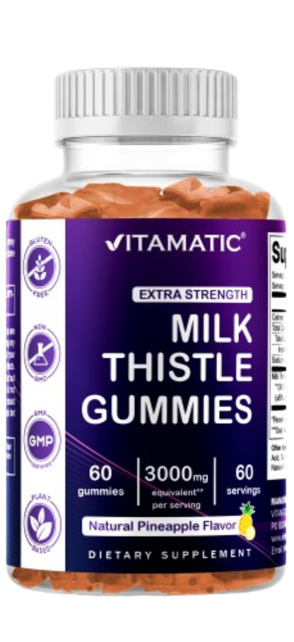 Milk Thistle Gummies 3000mg - 60 Gummies