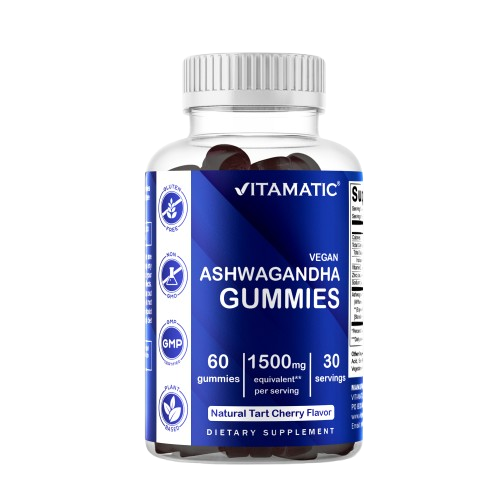 Ashwagandha 1500mg 60 Vegan Gummies