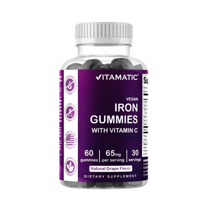Iron 65mg with Vitamin C - 60 Gummies