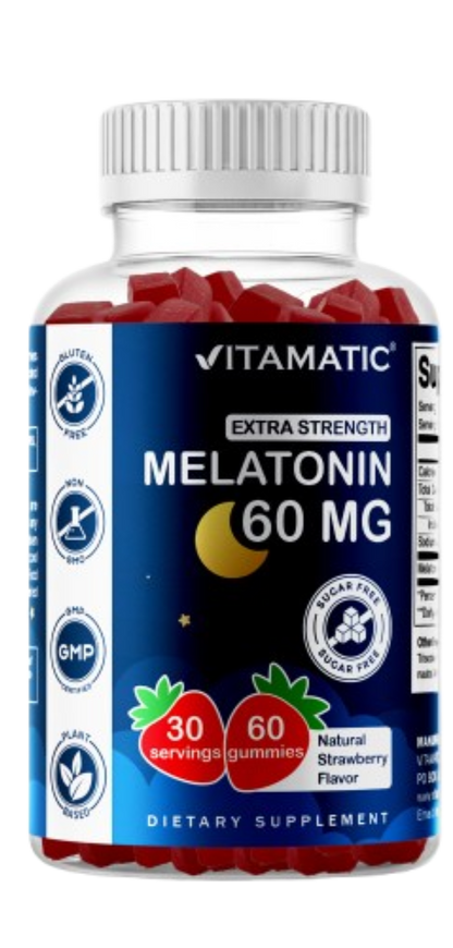 Sugar Free Melatonin 60mg - 60 Gummies
