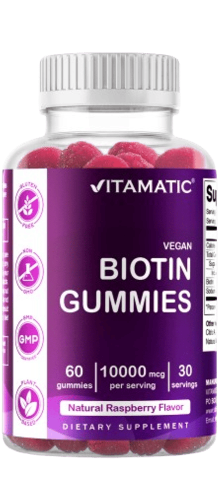 Biotin 10,000 mcg 60 Vegan Gummies