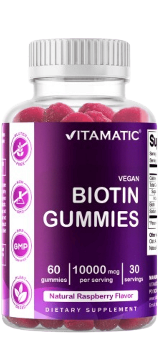 Biotin 10,000 mcg 60 Vegan Gummies