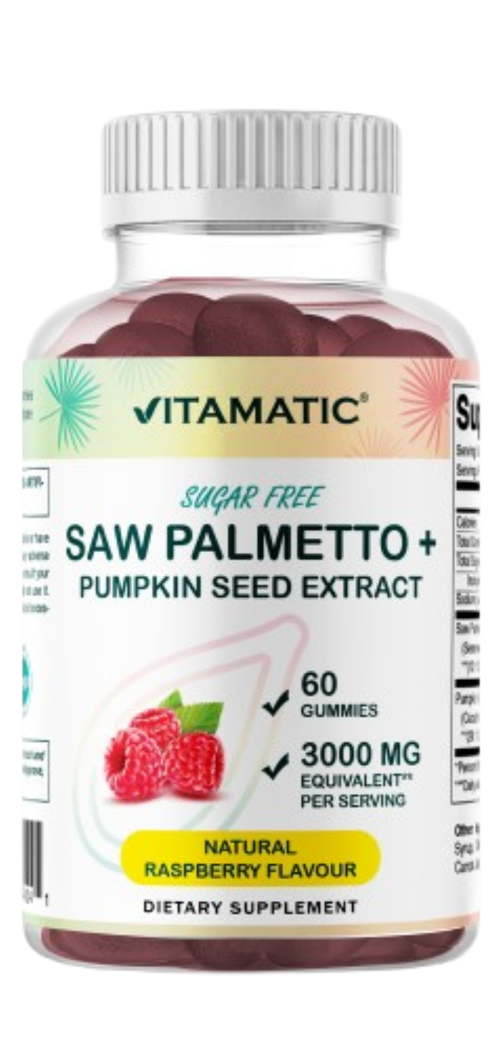 Sugar Free Saw Palmetto with Pumpkin Seed 3000 mg  - 60 Gummies