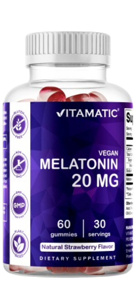 Melatonin 20mg - 60 Vegan Gummies