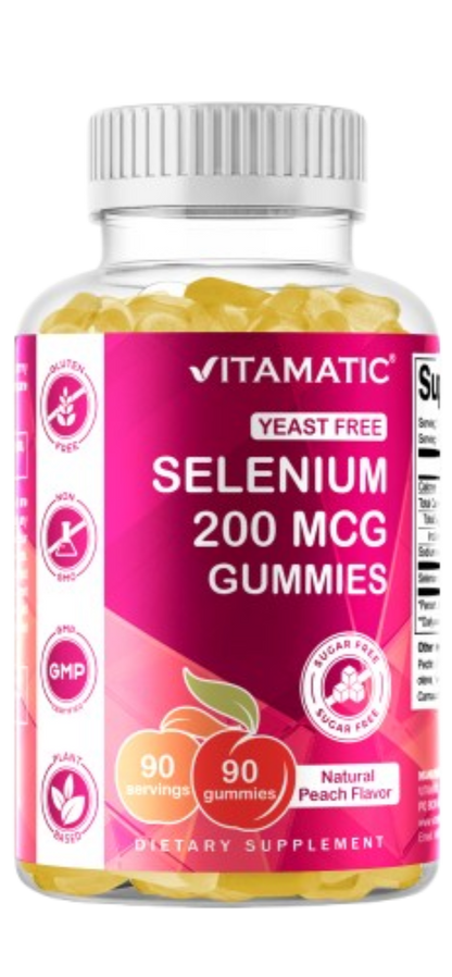 Sugar Free Yeast Free Selenium 200 mcg - 90 Gummies