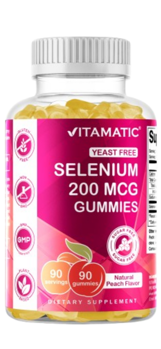 Sugar Free Yeast Free Selenium 200 mcg - 90 Gummies