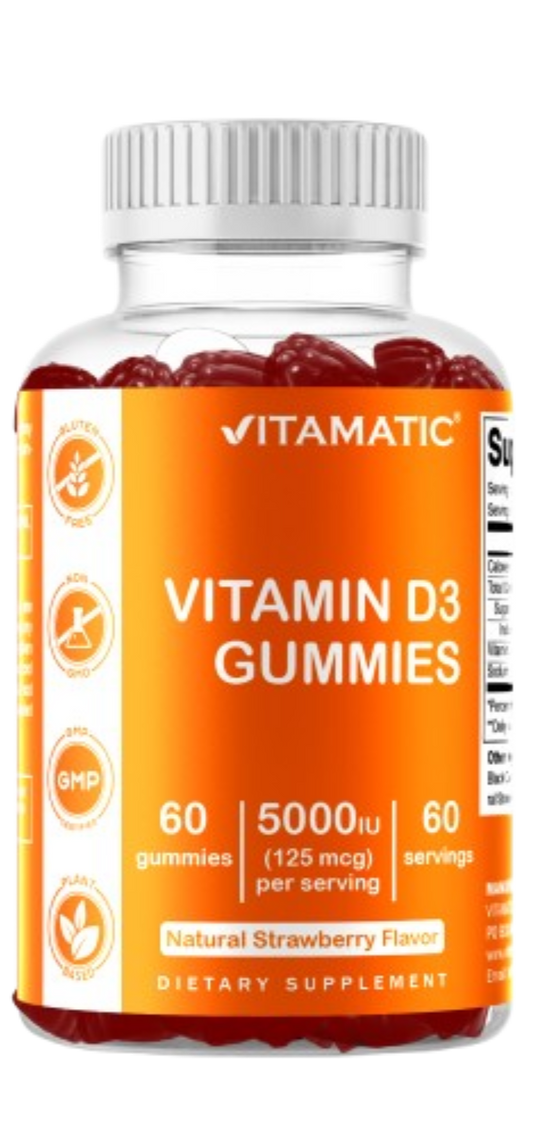 Vitamin D3 5000 IU - 60 Gummies