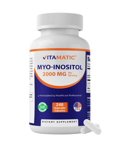 Myo-Inositol 2000 mg Per Serving – 240 Vegetable Capsules