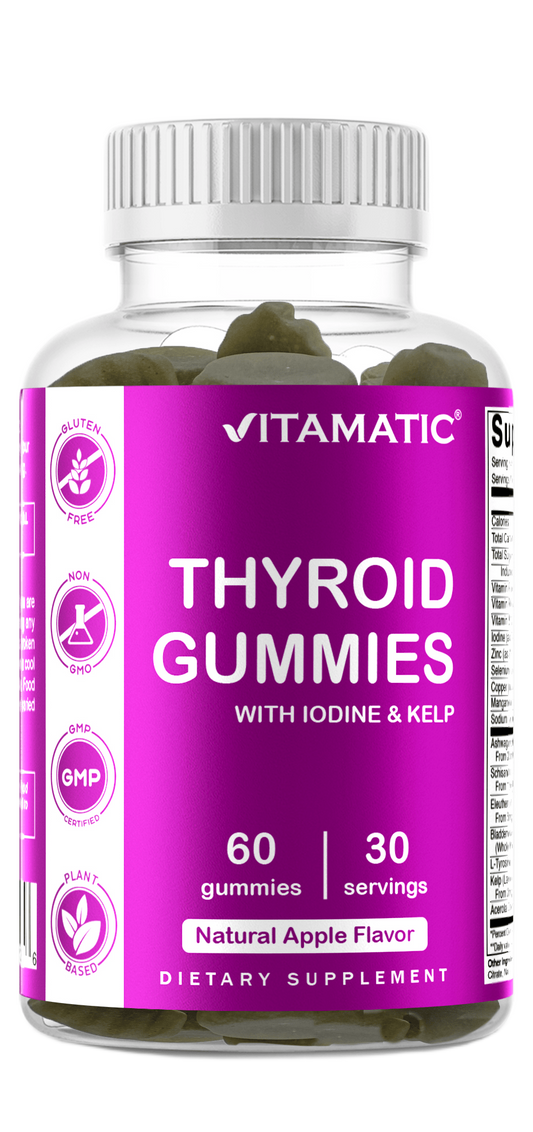 Thyroid Support with Kelp & Iodine - 60 Gummies