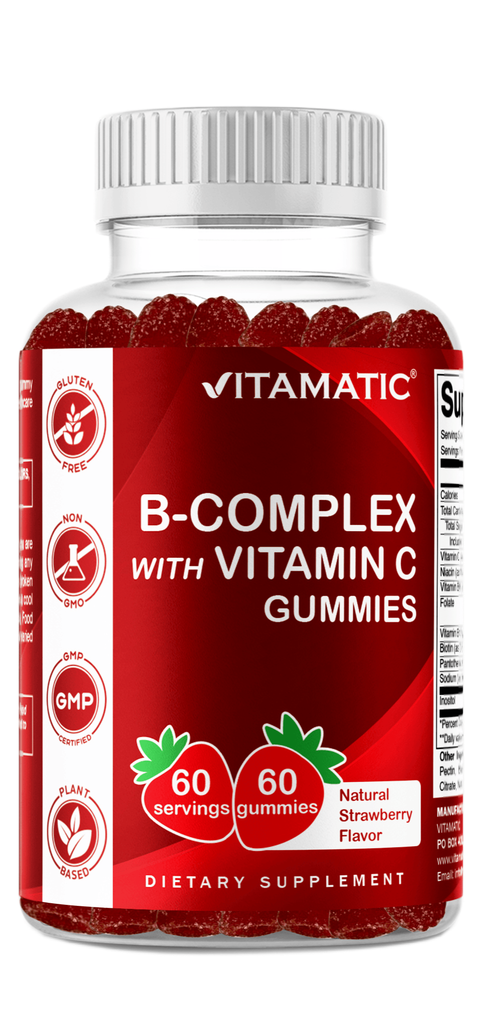 B-Complex with Vitamin C | 60 Gummies