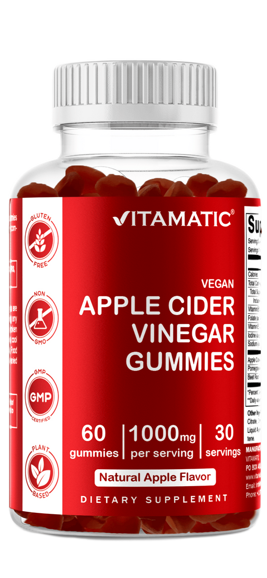 Apple Cider Vinegar  1000mg 60 Vegan Gummies