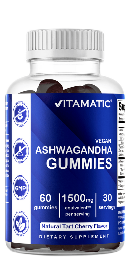 Ashwagandha 1500mg 60 Vegan Gummies