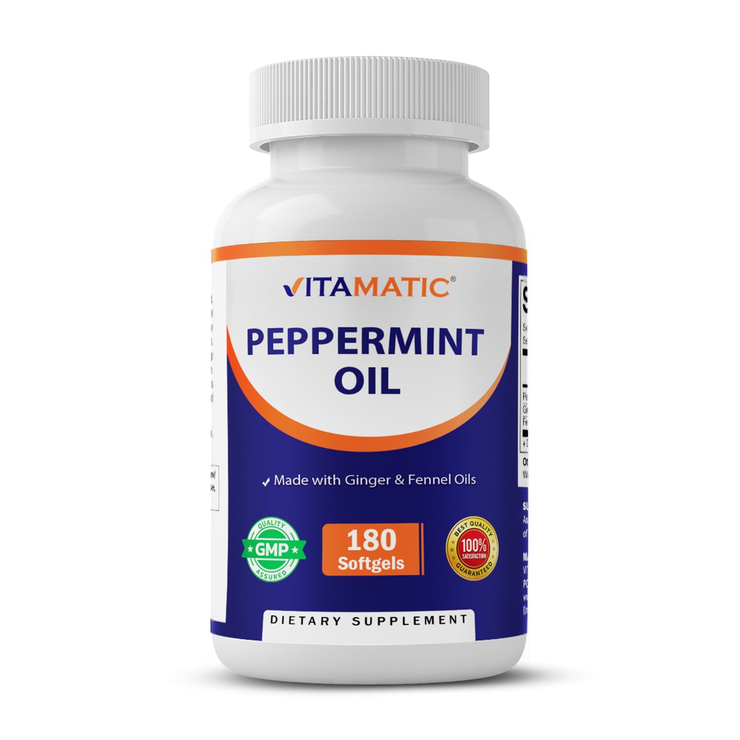 Peppermint Oil Softgels - 180 Softgels