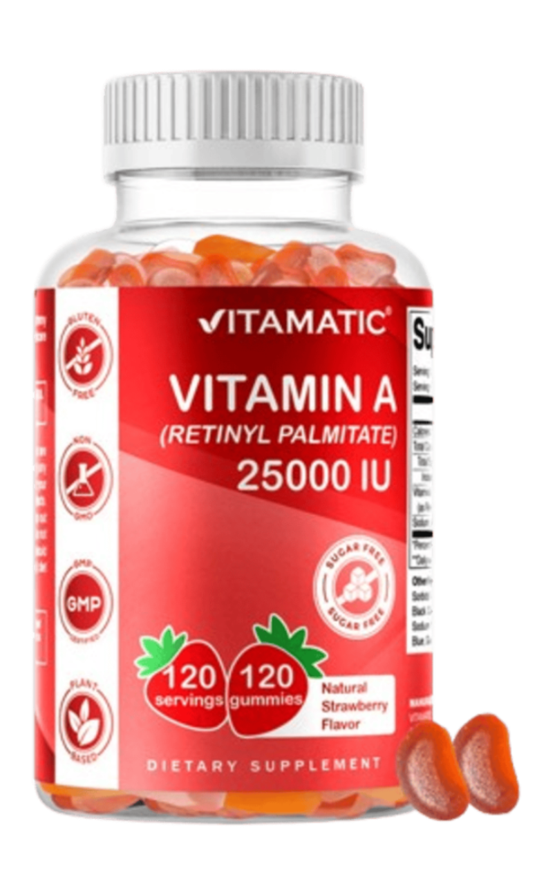 Sugar Free Vitamin A 25000 IU - 120 Gummies