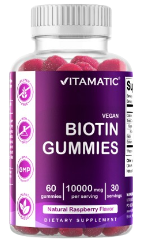 Biotin 10,000 mcg per Serving Gummies