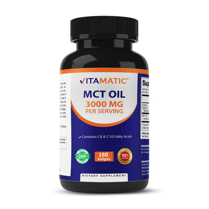 MCT Oil Softgels 3000 mg - 180 Softgels