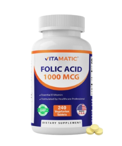 Folic Acid 1 mg - 240 Tablets