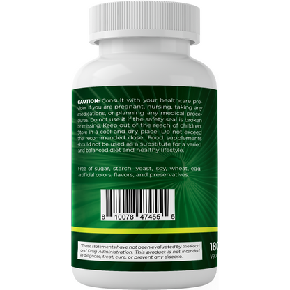 Saw Palmetto Extract for Men & Women 180 Veg Capsules