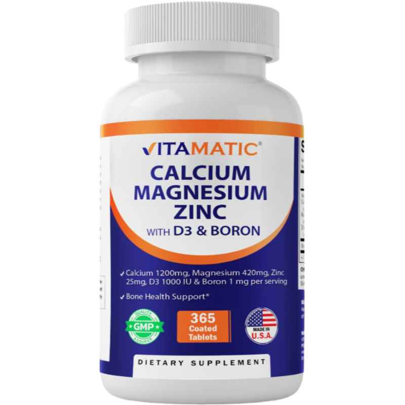 Calcium Magnesium Zinc with D3 & Boron - 365 Coated Tablets