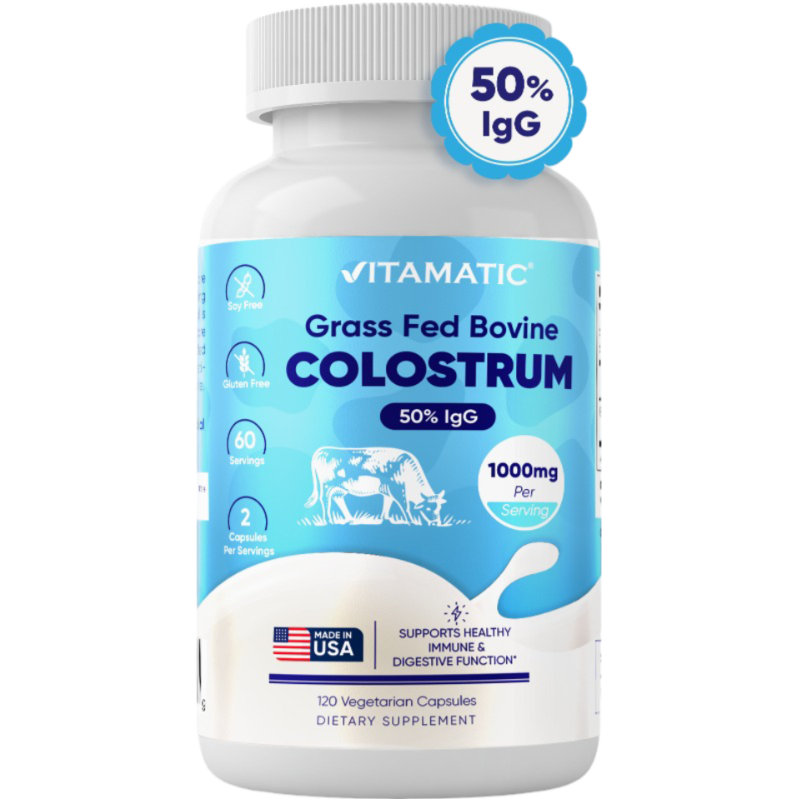 Bovine Colostrum 50% IgG 1000mg - 120 Vegetarian Capsules